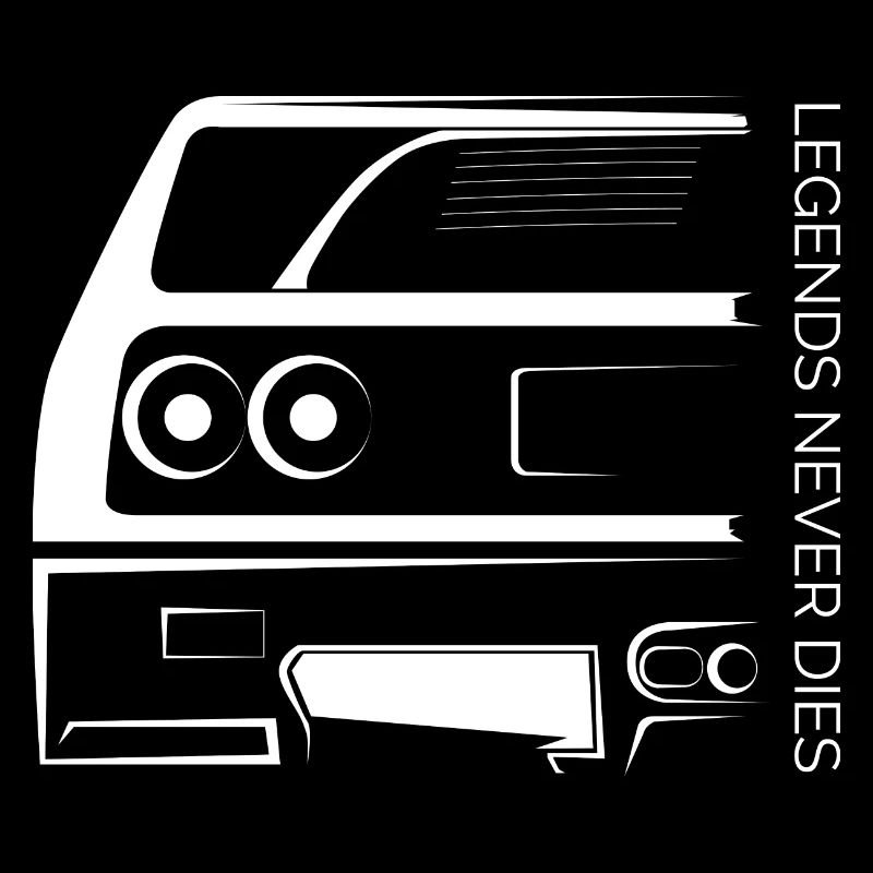 Legends Never Die – Retro Car Line Art