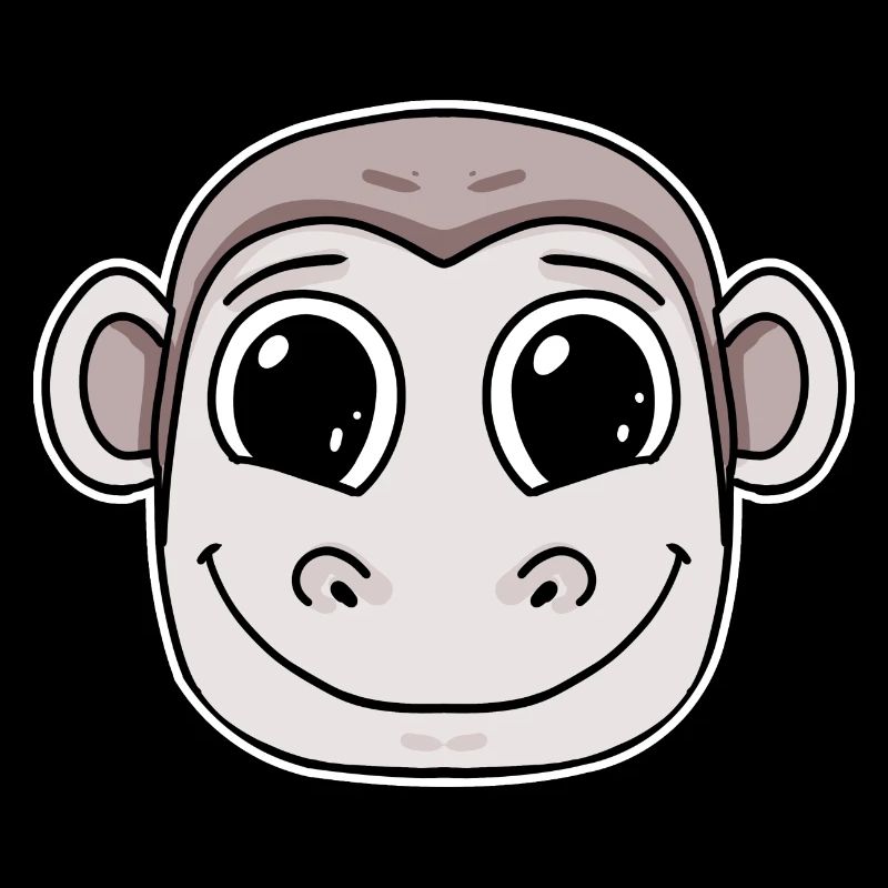 Affe Kopf Tier