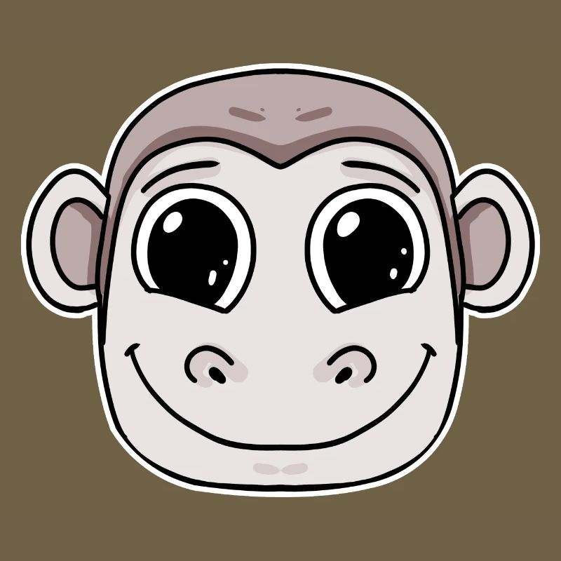 Affe Kopf Tier