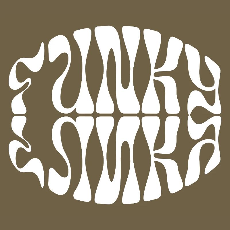 Conception typographique de musique funky