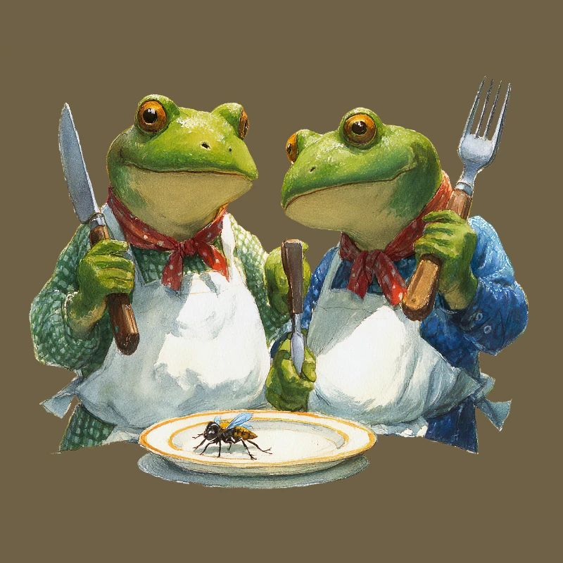 Froschköche im Kochduell
