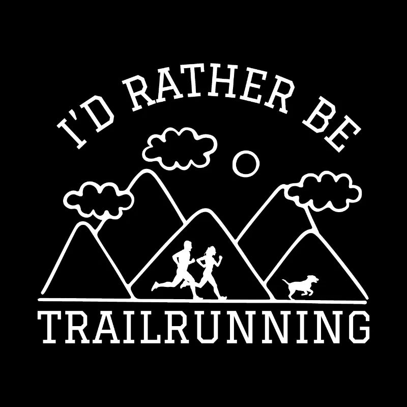 Je préfère être TrailRunning Mountains Runner avec Dog