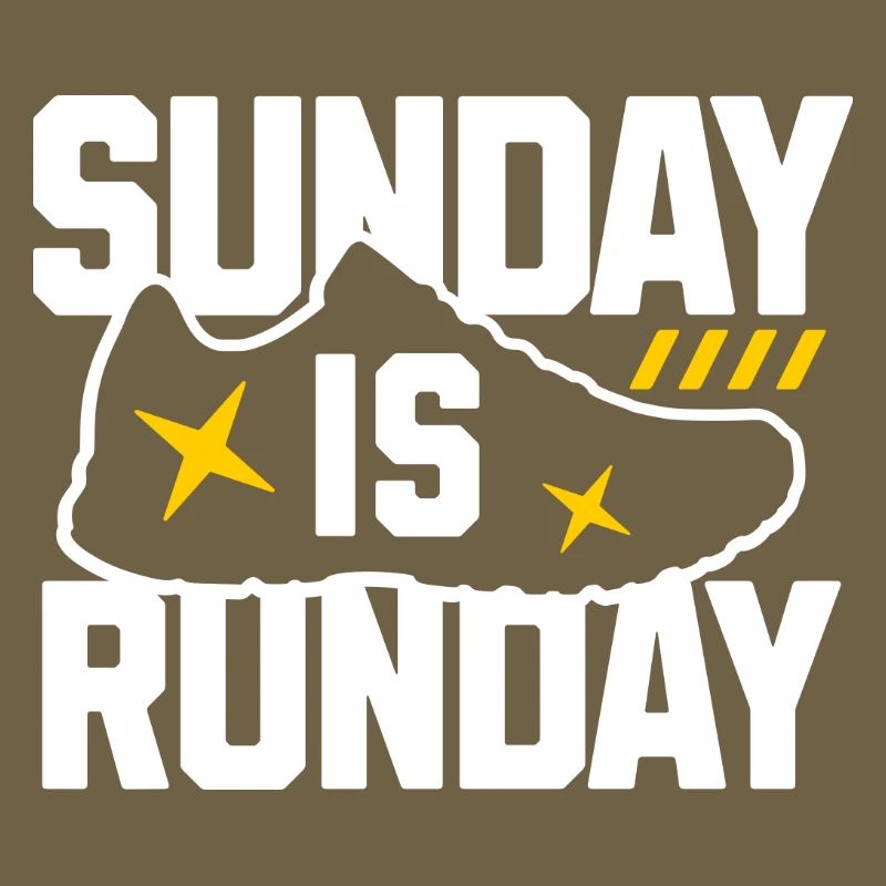 Graphique de baskets Sunday Run Day