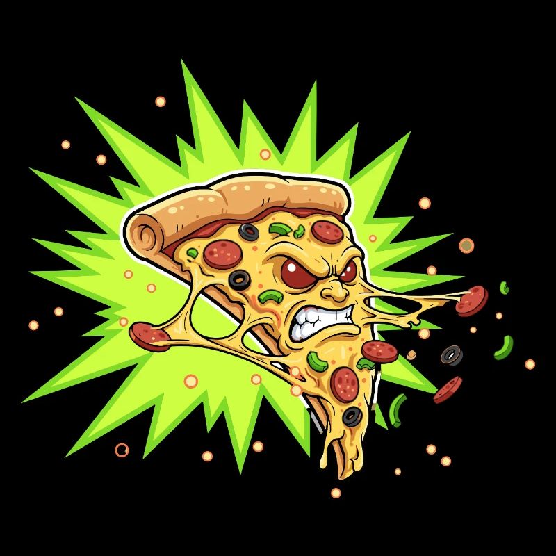 Pizza Slice Aggressor Neonburst