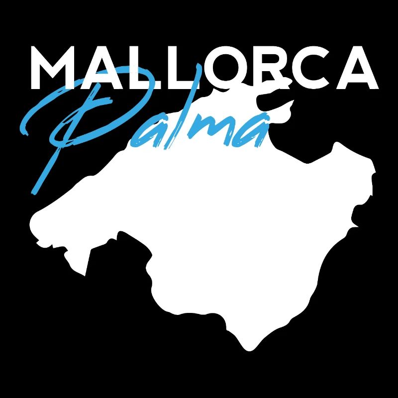 Palma Mallorca Schriftzug Modern Brush Style