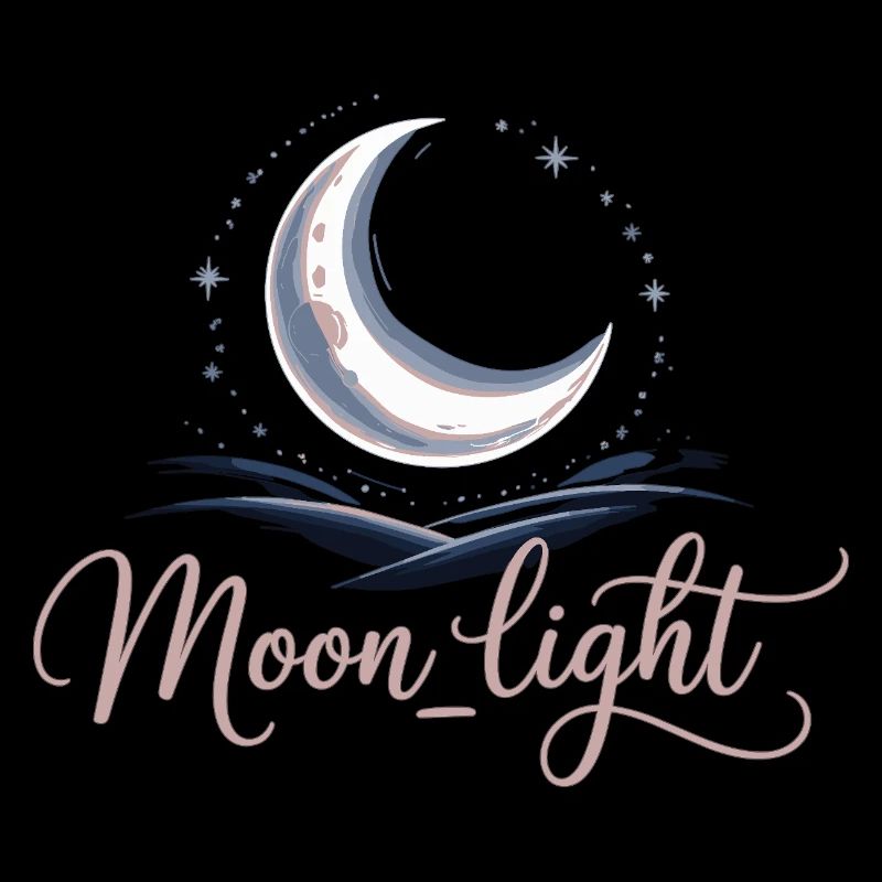 Moonlight Shirt with Crescent Moon – Mystical Night