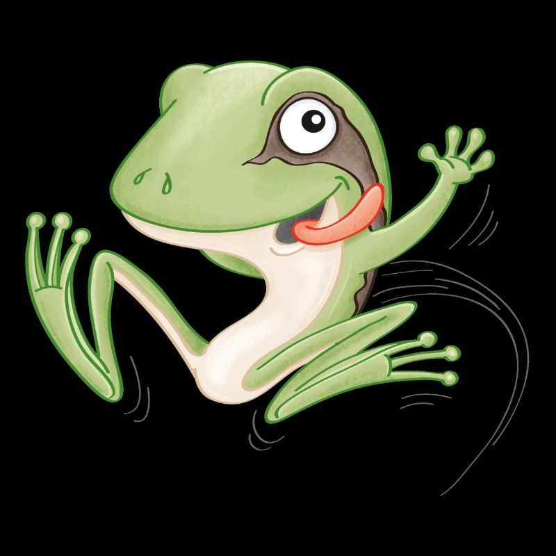 hüpfender Frosch