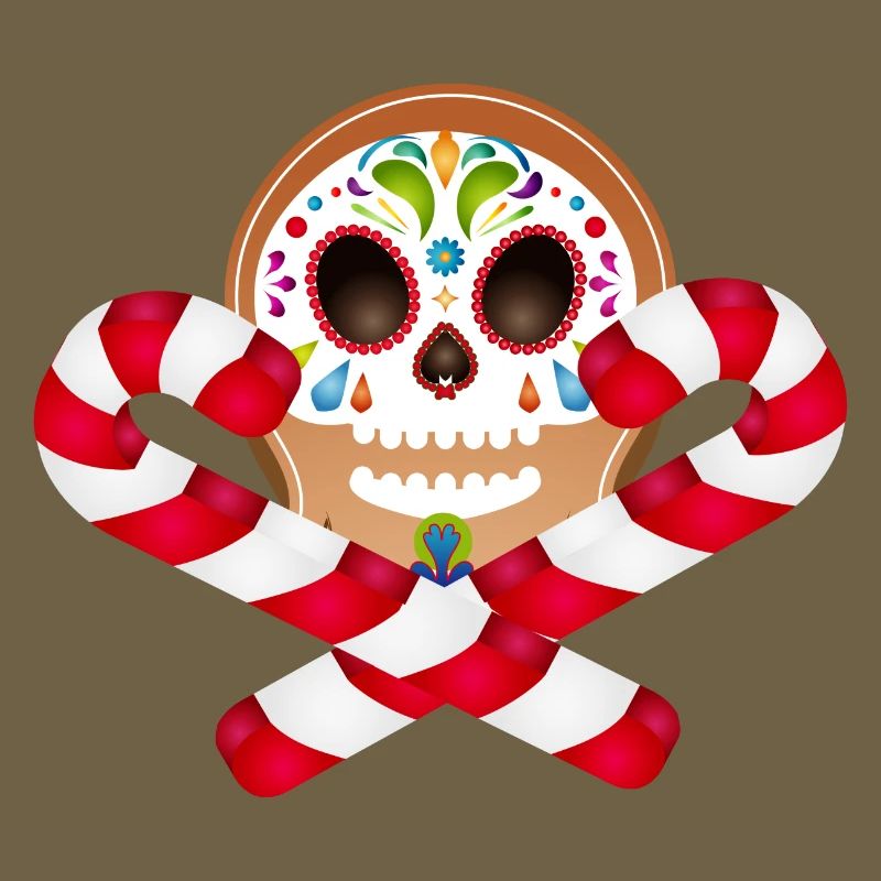 Gingerbread Man Sugar Skull Decor pour Noël