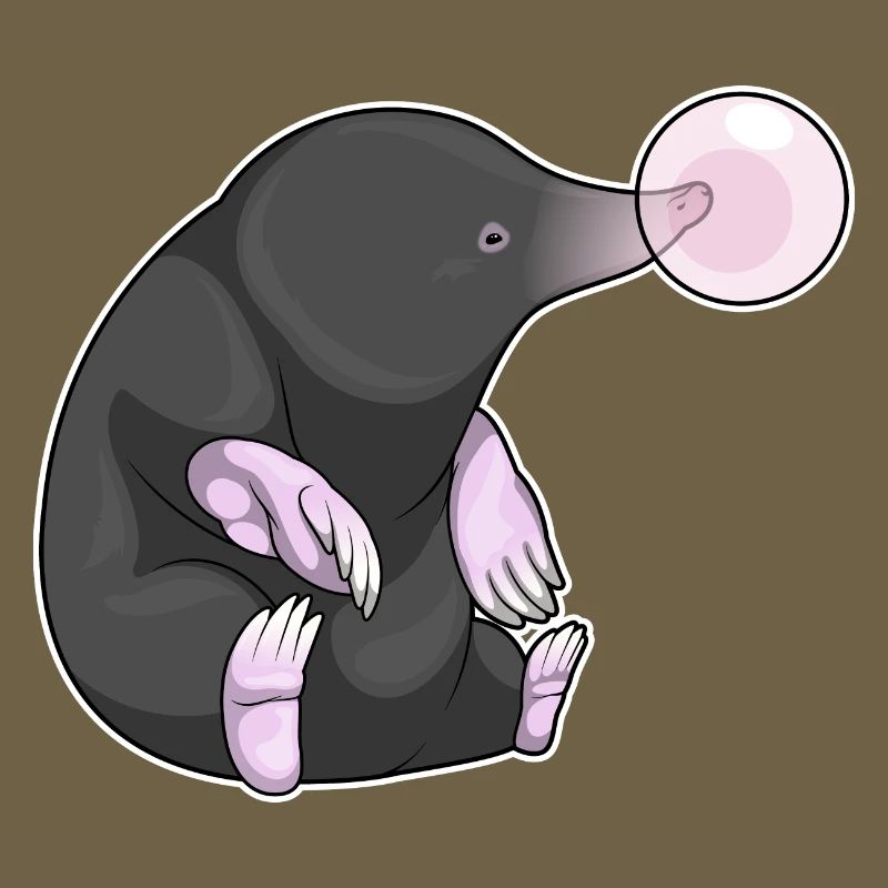 Mole chewing gum