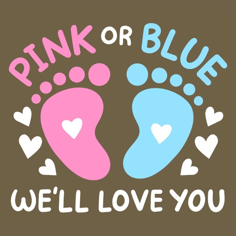 Passend Pink oder Blaue Gender Reveal Party