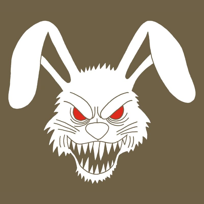 Lapin blanc démoniaque