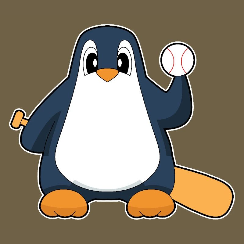 Penguin Baseball Batte de Baseball
