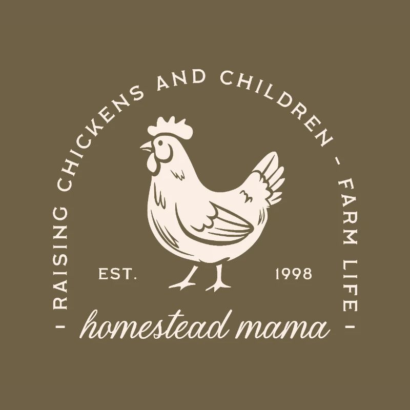 Gehöft Mutter Mutter lustiges Huhn Bauernhof Tier