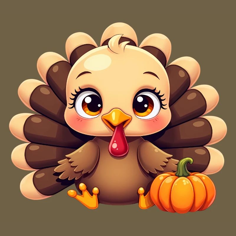 Bébé dinde de Thanksgiving