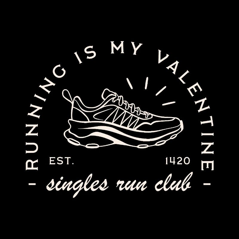 Club de course drôle de la Saint-Valentin