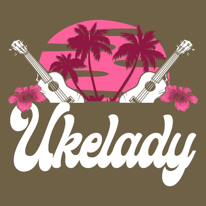 Ukulélé hawaïen Uke Ukelady