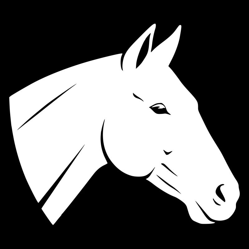 Horse Head Logo Minimalist Vector