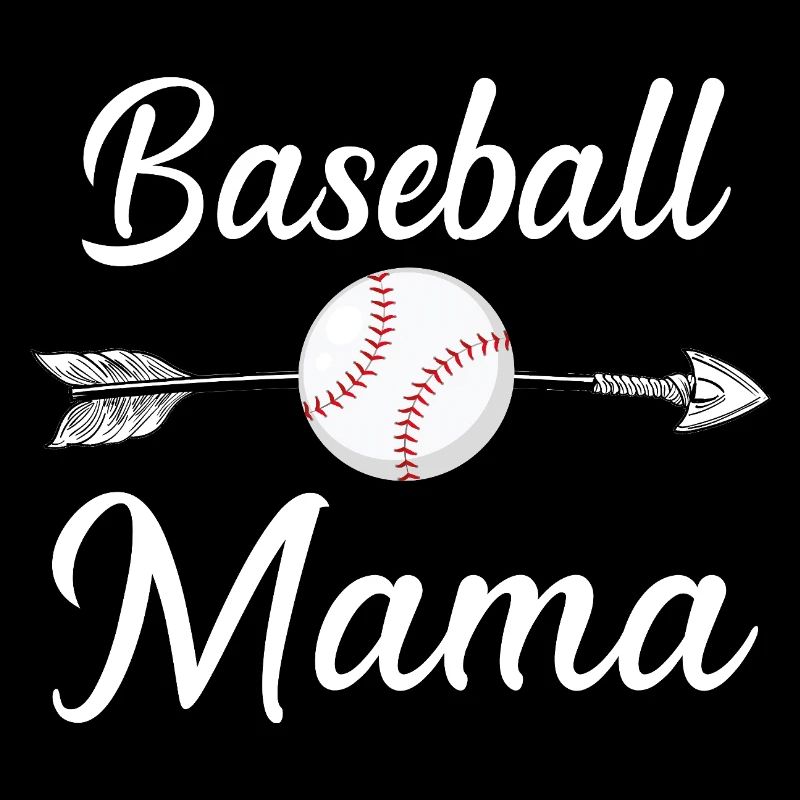 Maman de baseball Maman mignonne Amoureuse de baseball