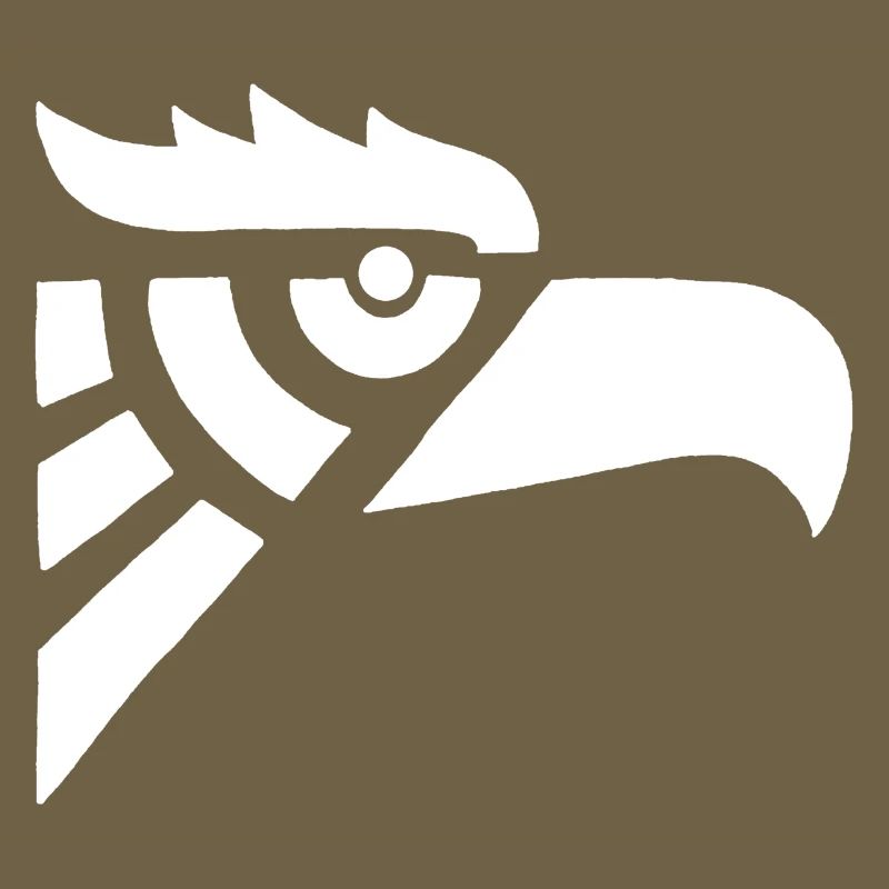 Tête d'aigle blanc aztèque