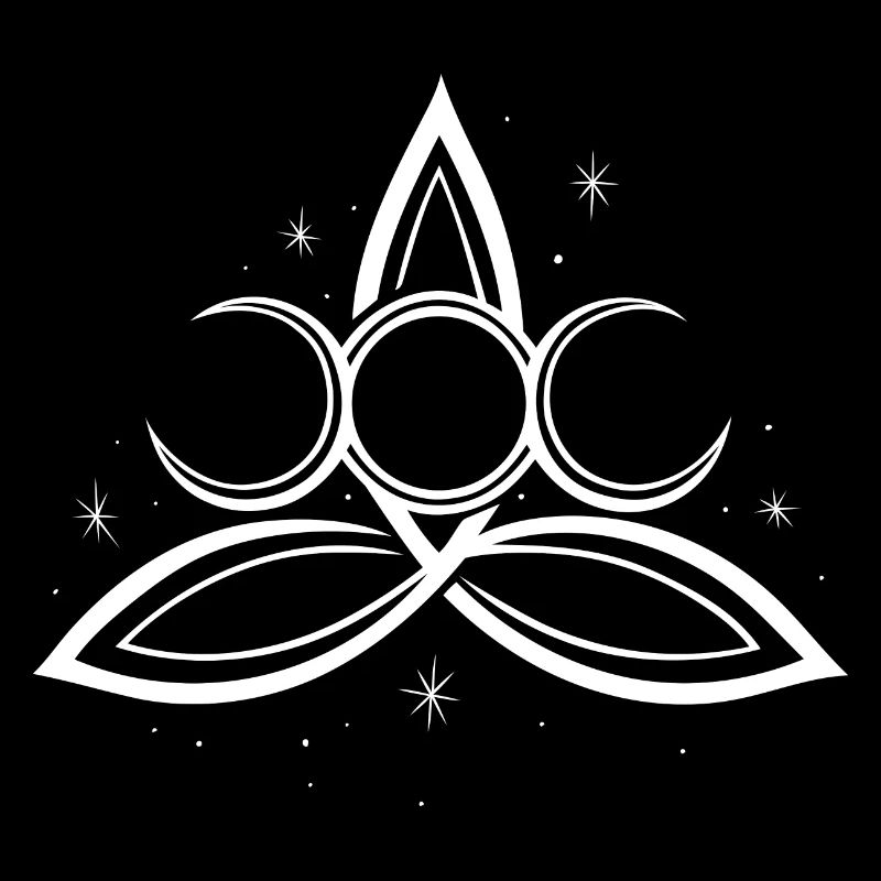 Trinity Triquetra Symbol Mond Triple Moon