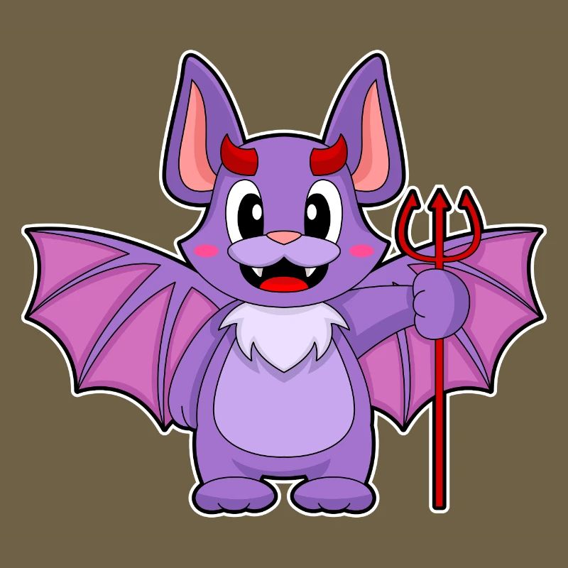 Bat Halloween Devil