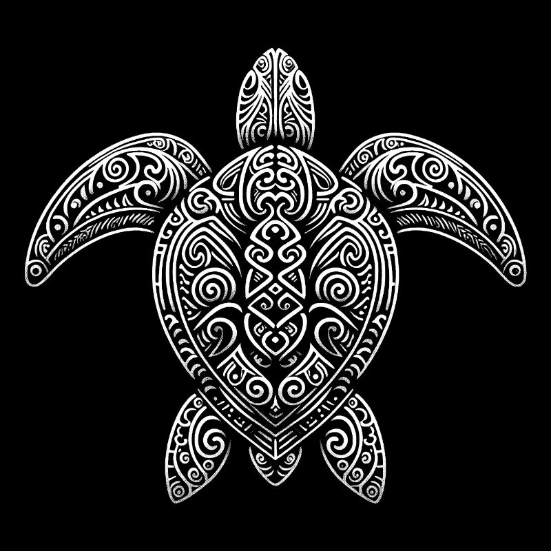 Tortue décorative – Motif maritime