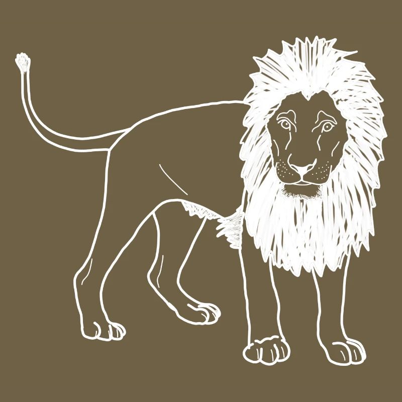 Löwe lineart