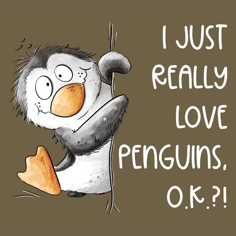 Pingouin Drolliger J’aime vraiment les pingouins