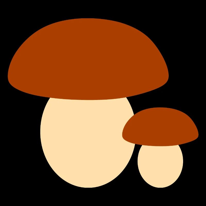 Illustration de champignon minimaliste