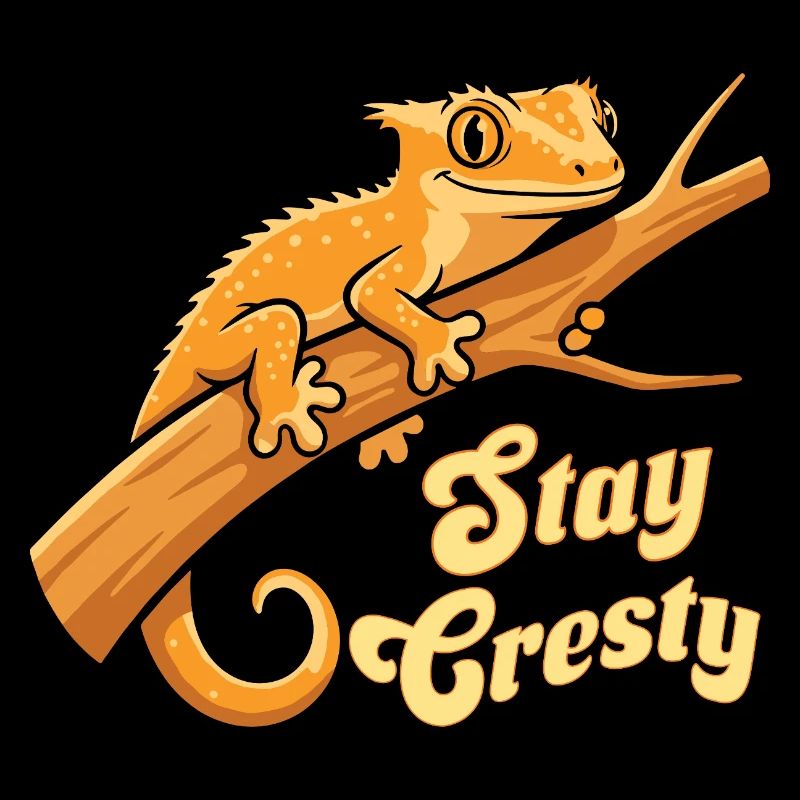 Schopfgecko Reptil Humor Eidechse