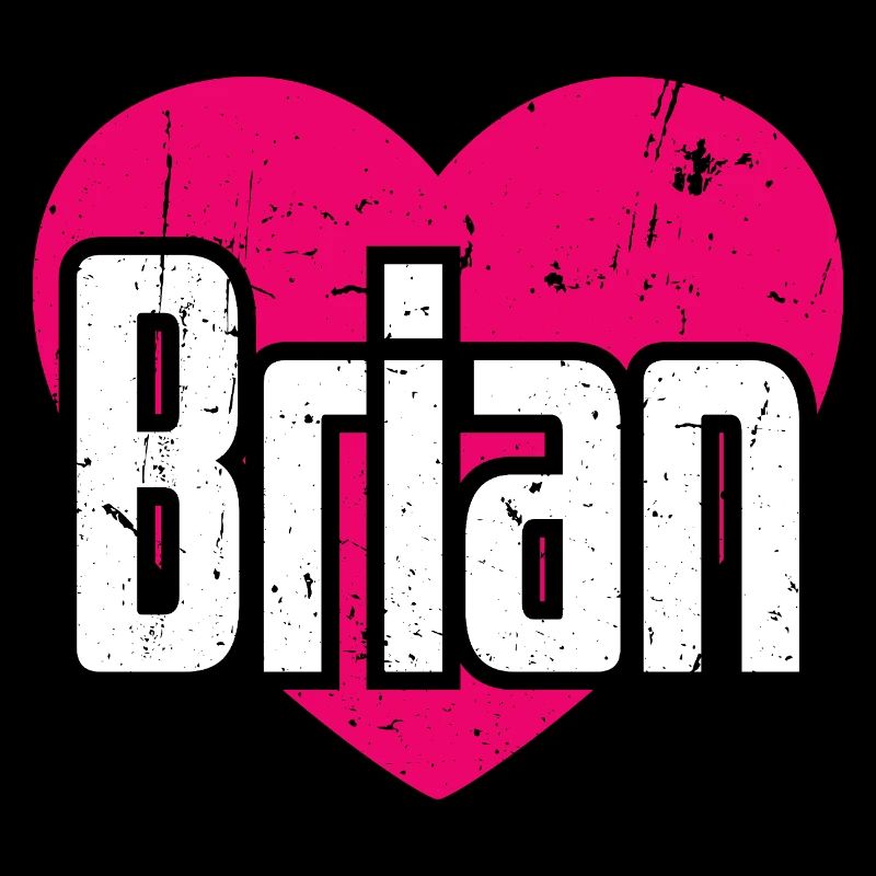 I Love Brian Pinkes Herz Ich liebe Brian