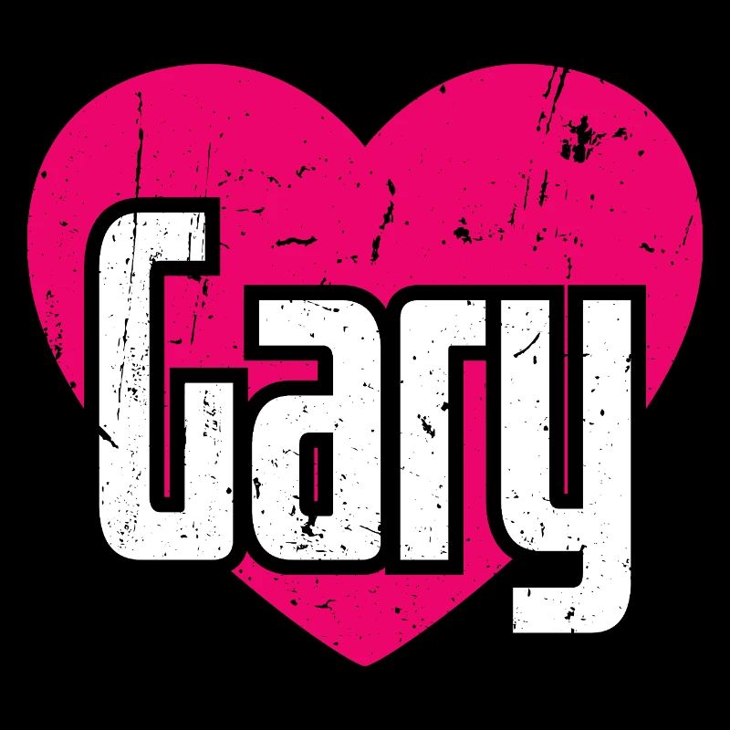 I Love Gary Pink Heart I Love Gary