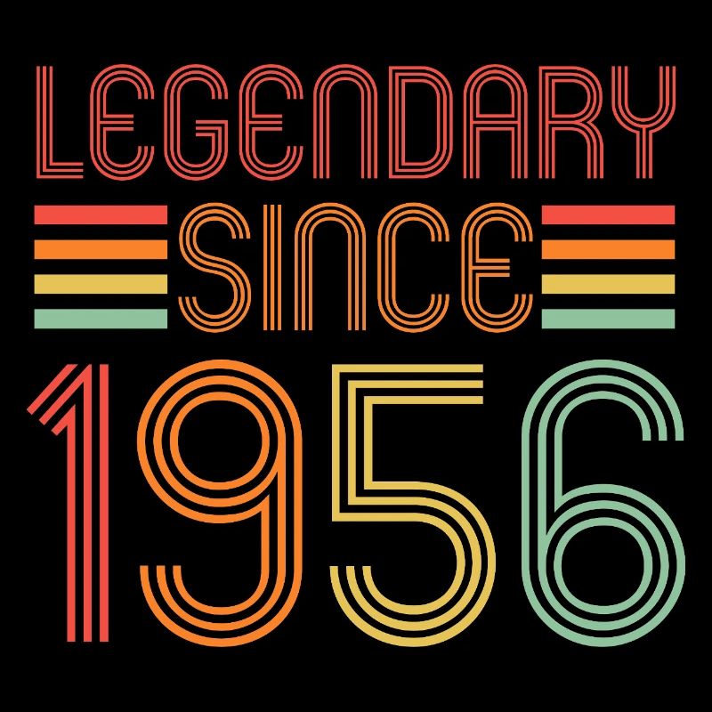 Legendary since 1956, Retro, Geburtstag
