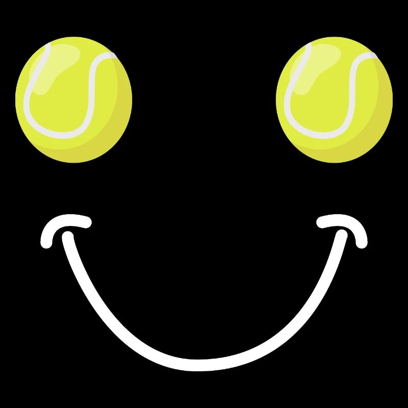 Visage Heureux du Tennis