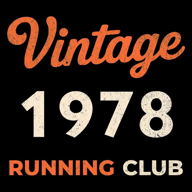 Idée de cadeau d’anniversaire vintage du club de course de course 1978