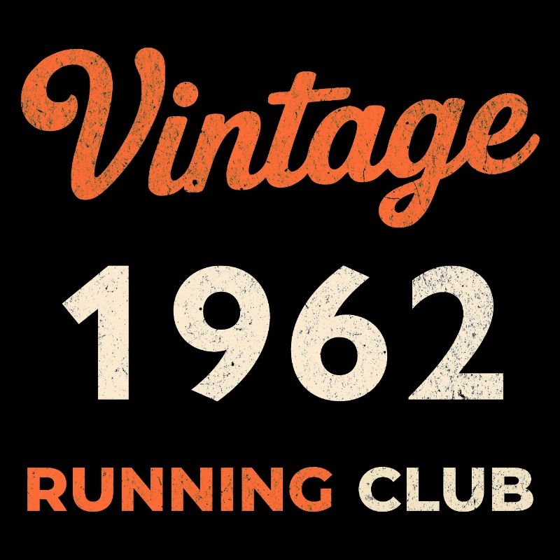 Idée de cadeau d’anniversaire vintage du club de course de 1962
