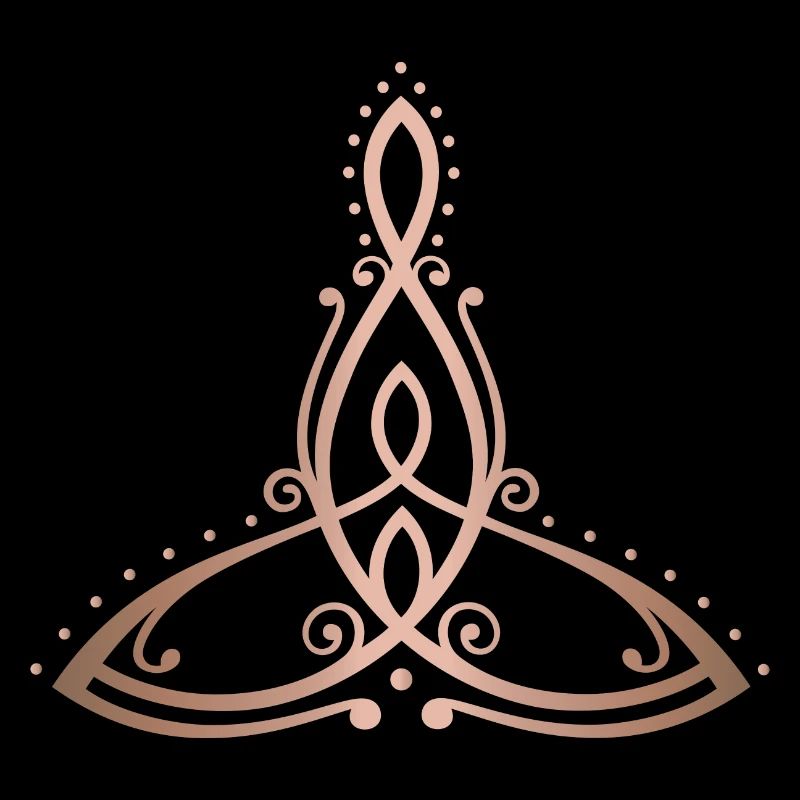 Celtic Motherhood Symbol Mutter mit zwei Kindern