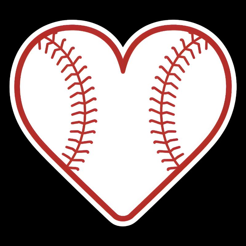 Baseball Coeur Design Amour Baseball