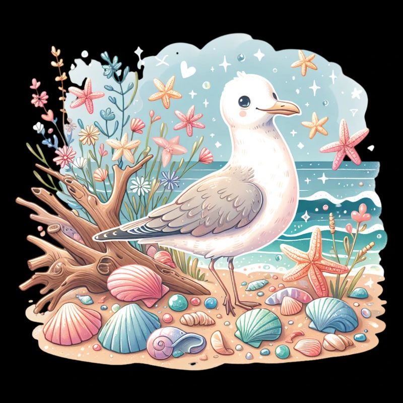 Seagull Beach Shells Maritime Coast