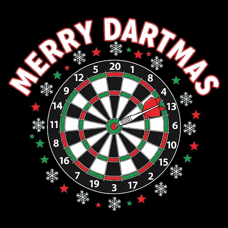 Joyeux Dartmas, fléchettes drôles qui disent Noël