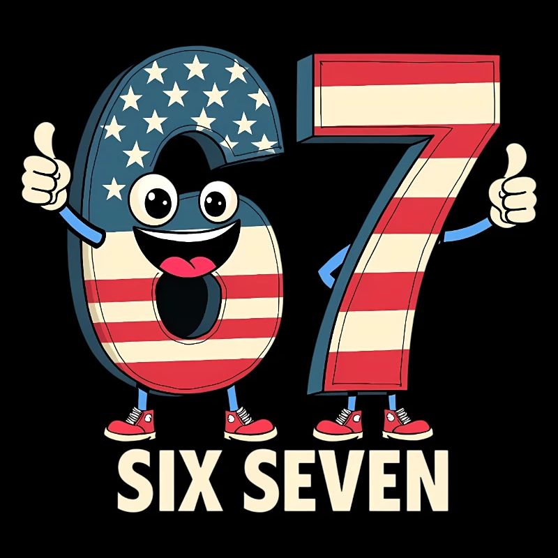 US Flag 67 Memes Six Seven