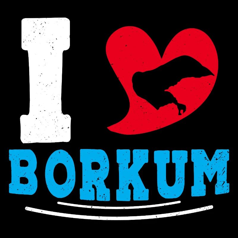 Île de Borkum J’ADORE BORKUM Drôle