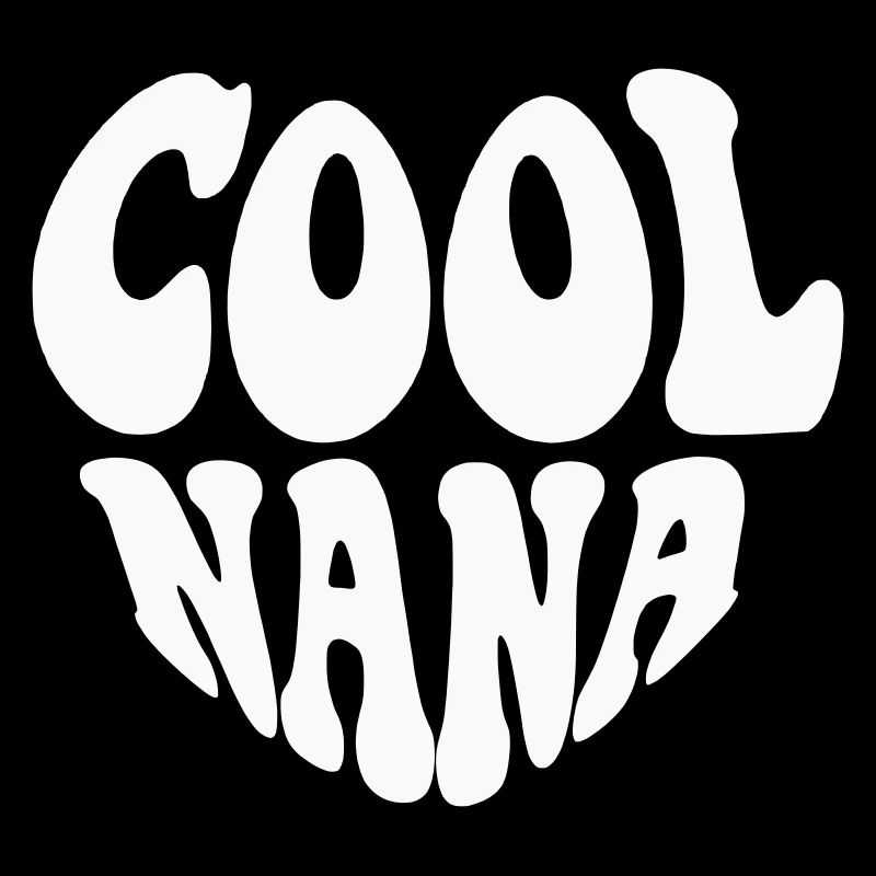 Cool Nana Heart Logo – Anpassbare Farbe