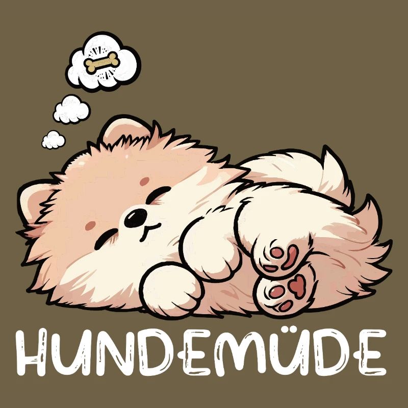 Hundemüde Zwergspitz Zwergspitze Spitzhund Spitz