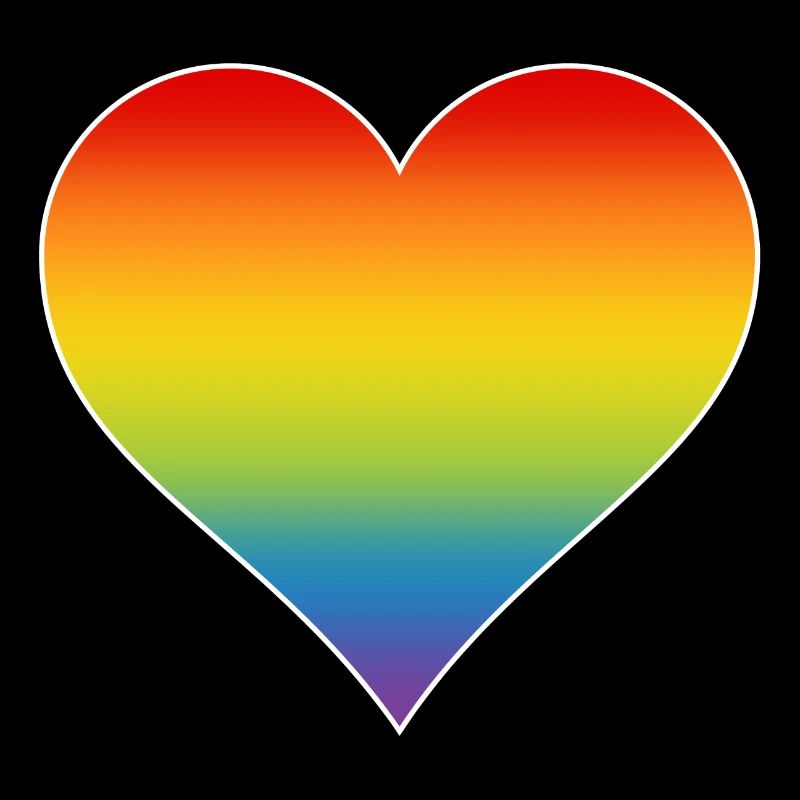 Regenbogen Herz