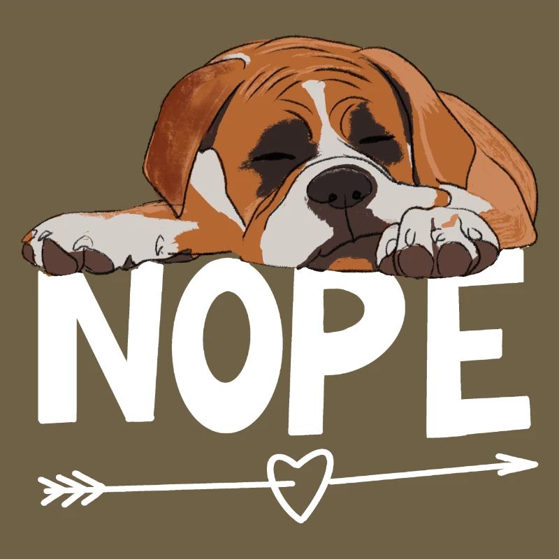 Boxer Hund Nope