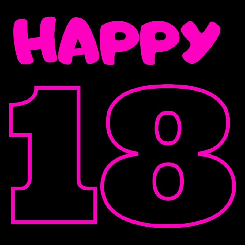 18 Geburtstag Pink