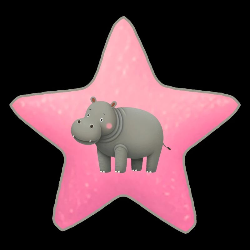 Hippopotame mignon bébé étoile enfants Design