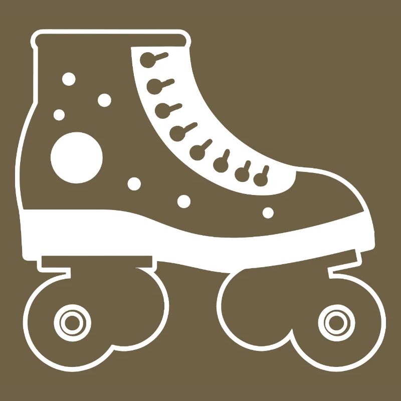 Roller Skates Cartoon Style