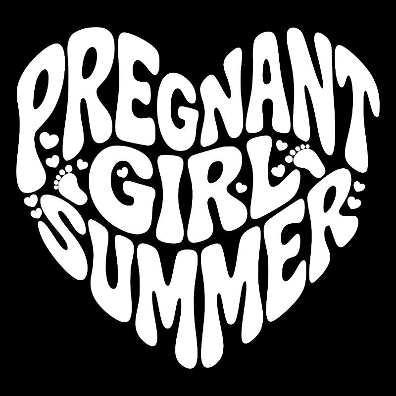 Pregnant Girl Summer - Herz Form
